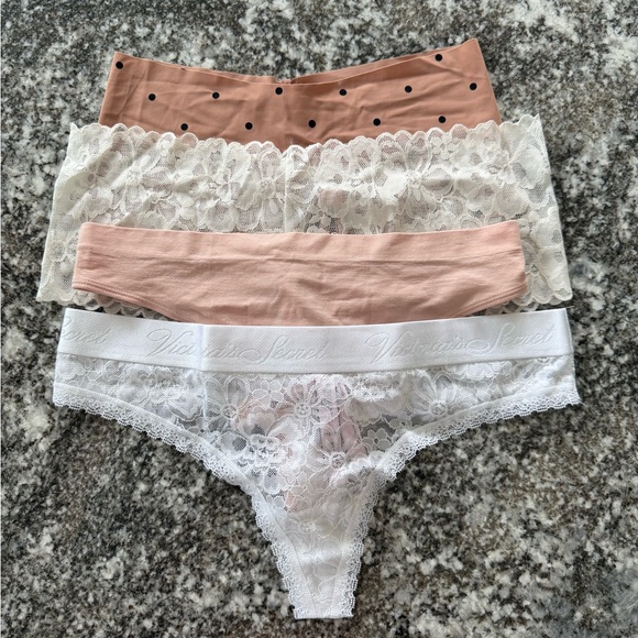 Victoria’s Secret Thong Panties Underwear Bundle lot of 5 NWT - Picture 1 of 12